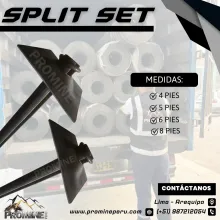 Anclajes de Fricción Tipo Split Set para Túneles