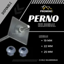 Perno Helicoidal Minero Sostenimiento