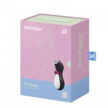 VIBRADOR SATISFYER MODELO PINGUINO NEGRO. 