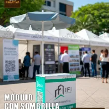 Módulos Portátiles Ruedas y Sombrilla Stands Venta