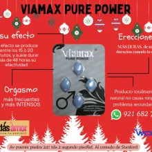 VIAMAX POWER PURE juguetes lubricantes retardantes potencia 