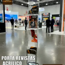 Porta Revistas Plegable de Metal o Acrílico