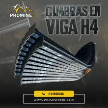 Cimbras Mineras en Viga H Arcos de Sostenimiento