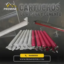 Cartuchos de Resina y Cemento Fraguado Rápido