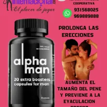 Alphaman 20 Caps Original AUMENTA EL LARGO Y GROZOR DE PENE