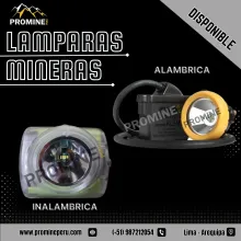 Lamparas Minera KL y 4A Luz Firme Para Ambientes Extremos