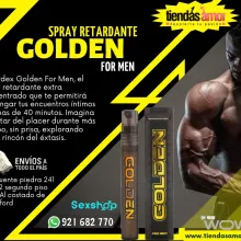 Golden spray retardante para hombres juguetes lubricantes 
