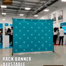 Rack Banner Ajustable - Versatilidad y Resistencia