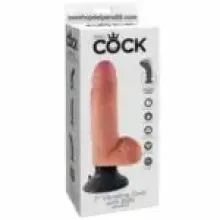 VIBRADOR CON BOLAS XTREME KING COCK 7
