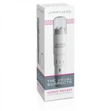 VIBRADOR DE BOLSILLO POCKET BLANCO