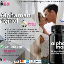 Alphaman Potencializador 100 Natural Aumenta tu Potencia ju