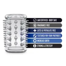 FUNDA PARA MIEMBRO STAY HARD 03 TRANSPARENTE