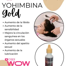 YOHIMBINA GOLD - AUMENTA EL DESEO SEXUAL SEXSHOP