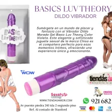 Vibrador Realista Basic Luv Theory Morado juguetes lubricant