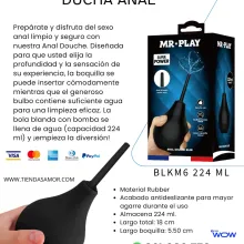 Ducha Anal BLKM6 224 ml juguetes lubricantes retardantes po