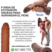 Funda de extensión gruesa para agrandar el pene juguetes lu