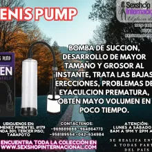 BOMBA DE SUCCION POTENCIADOR SEXUAL MAYOR GROSOR DEL PENE TA