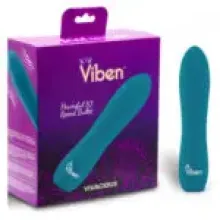 VIBRADOR VIBEN BALA INTENSA 10 FUNCIONES CELESTE