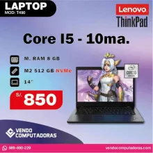 Laptop Lenovo ThinkPad Core i5 10ma. Generacion