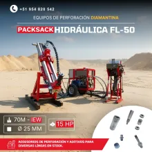 PACKSACK HIDRÁULICA FL-50 trabajos en mineria 