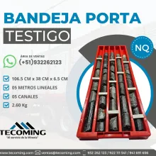 BANDEJA PORTA TESTIGO NQ - PARA SOPORTE EN MINA 