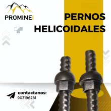 PERNO HELICOIDAL ESTABILIDAD Y RESISTENCIA PARA MINERÍA 