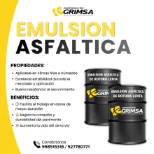 ENTAS DE EMULSIÓN ASFÁLTICA DE ROTURA LENTA