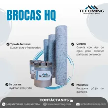 BROCAS DIAMANTADAS para perforaciones hq