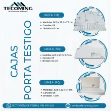 CAJAS PORTA TESTIGO DE CARTÓN PLAST DURADERAS PARA ALMACENAM