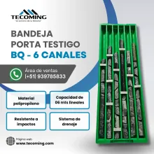 BANDEJAS PORTA TESTIGO - PORTAMINERALES PARA ANÁLISIS DE MUE