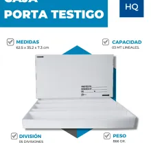 CAJAS PORTA TESTIGO DE CARTONPLAST PARA ALMACENAMIENTO Y MA
