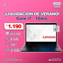 Laptop Lenovo ThinkPad Intel Core i7 - 10ma. Generacion