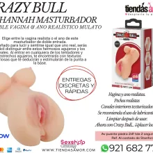 CRAZY BULL - VIBRADOR HANNAH DE VAGINA Y ANO REALISTAS jugu