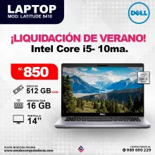 Laptop DELL Intel Core i5 - 10ma. Generacion
