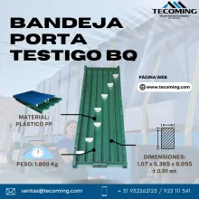 BANDEJA PORTA TESTIGO - BQ PARA MINERÍA 