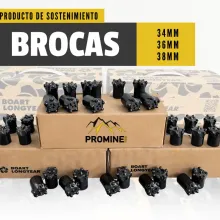 Brocas Cónicas 34mm - Perforación de Roca