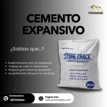 Cemento Expansivo Fracturación Controlada sin Explosivos