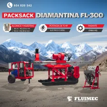 PERFORADORA PACKSACK FL-300 Explora hasta 300 m en NQ y 100 