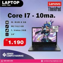 Laptop Lenovo ThinkPad Core i7 10ma. Generacion
