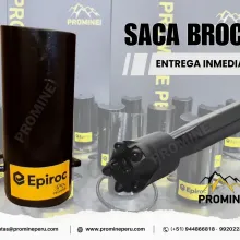 Saca Broca producto de sostenimiento minero