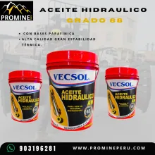 ACEITE VECSOL GRADO 68 DESGASTE MÍNIMO PROMINE PERU