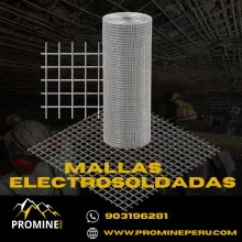 MALLAS ELECTROSOLDADASMODELO NEGRO Y GALVANIZADA PROMINE 