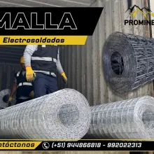 Malla Electrosoldada Alambre Negro Minero