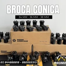 Broca Cónica 7 Botones 34mm Alternativa Minera