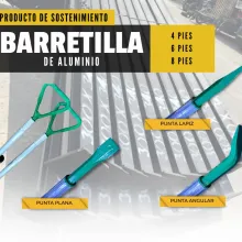 Barretillas de Aluminio Livianas y Resistentes