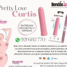 PRETTY LOVE Vibrador RECARGABLE CURTIS ROSADO juguetes lubr