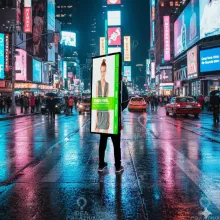 MOCHILA PUBLICITARIA LED - IMPACTO NACIONAL