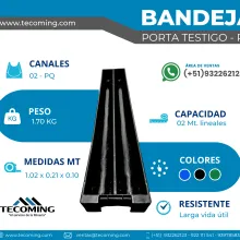 BANDEJA PORTA TESTIGO - PQ - PROTECCION SEGURA Y DURADERA