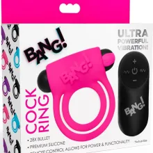 Anillo Vibrador Con Control Remoto Rosa