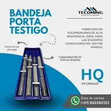 BANDEJA PORTA TESTIGO HQ MÁXIMA PROTECCIÓN Y ORGANIZACIÓN
